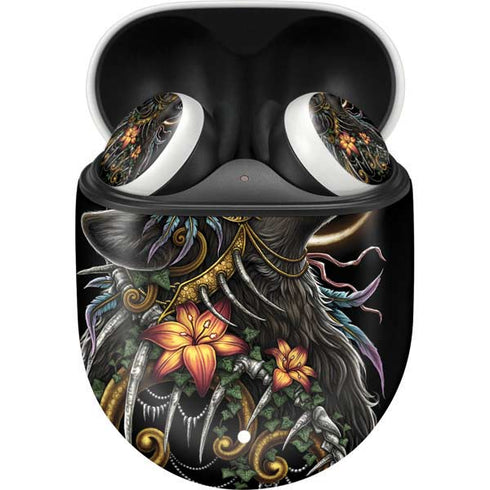 Wolf Howling by Sarah Richter Google Pixel Buds Skin